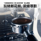柏翠小方pro3833/3899咖啡机无底手柄意式咖啡萃取58mm三耳不锈钢 柏翠58三耳款-酸枝木B【不锈钢】