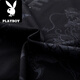 
Playboy (PLAYBOY) summer new mercerized cotton short-sleeved T-shirt trendy men's half-sleeved ice silk top printed loose T 759 dragon tiger [black] XL 175/ Recommended 130-150Jin [Jin equals 0.5 kg]