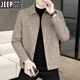 Jeep Spirit Jacket Herren neuer Reversbriefbrief Hemd 2025 Frühlings- und Herbst-Arbeitskleidung mittleren und jungen Jacke Top 826 Khaki 90-110jin [Jin gleich 0,5 kg] m