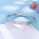 Spot PT950 platinum bracelet for women, three-sided crushed ice platinum bracelet for wife, solid model, no invoice, 54 rings, 20.87g