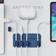 Silikon-Magnetkabel-Kabelprozessor Set Multi-Card-Computerdatenkabel Sortieren Desktop-Mobiltelefonladungskabel Festkabelklemme Grau Grau