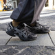 ASICS Zapatos casuales para hombres y mujeres Gel-Kahana TR Retro Sneakers de suela gruesa 1203A390-001 Black_silver 42.5