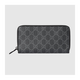 Gucci Gucci GG Emblem -Serie Voller Reißverschluss Brieftasche [neu] Schwarze Einzelgröße