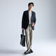 
Lilang [high elastic and easy to care] suit for men's lightweight, wear-resistant, comfortable and smooth suit jacket black 190A