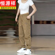 Hengyuanxiang 2025 spring casual pants for men's trendy sports harem pants spring and autumn versatile men's pants dad suit -K09 camel color [**] regular M