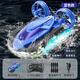 MPPMCK4DRC drone children's remote control aircraft toys boy helicopter water, land, air, three-in-one primary school student aircraft cool blue [two in one water, land] high-speed motor must 2 electric packages - free accessories + remote control battery + screwdriver
