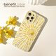 Si Jie Summer Personality Golden Sun is suitable for iphone16promax Apple 15PRO mobile phone case 13 new 14 sets 12 creative 11 all-inclusive xsmax silicone xr anti-fall 8p antique white-01QP12108TE golden sun and moon Huawei Mat