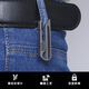 Aleación genuina de llavero de metal mechón de metal pantalones deportivos pantalones casuales jeans jeans elásticos curva reforzado anillo de aleación de titanio inoxidable