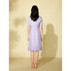 Rosa und blaue Garderobe 2025 Sommer Neuer französischer handgefertigter Perlenrock Frauen lose Kleid 552L690 Yunwu Zi L