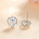 Wanlifu Japanische und koreanische Liebe 925 Silberohrringe für Frauen Nischendesign herzförmige Ohrringe modische frische süße neue Art Ey673 Liebe Ohrringe Roségold (mit Plastikohrringen 925 Silber Silber
