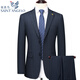 Angel Bird Suit Two-piece Men's Business Versatile Wedding Dress Wool Professional Suit Light Luxury Jacket 2602 Black Striped Suit + Trousers Double Slit 50 180/52 Recommendation 1-165 Jin Jin equals 0.5 kg