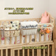 Panier de chevet Baby Bedside Diaper Diaper Rangement Panier de rangement Boîte de rangement Boîte de rangement Divers Sac de rangement Panier de chevet [Bague de presse à café + corps de seau transparent]