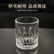 An Junsheng transparent beer mug thickened home wine glass set 2 liang small wine glasses 2 liang diamond bottom striped cups (6 pieces) 100ml