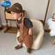 Disney Baby Overalls Anzugsanzug Frühlings- und Sommer-Jungen neuer Style Retro Forest Baumwolle und Leinen Hosentender Hosen Sommer kurzärmelig zwei Keiles dunkelgrauer Anzug 90 cm Einzelgröße