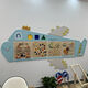 Hongtong Kindergarten Wall Toy Corridor Game Decoration Enfant's Early Education Montessori Aides d'enseignement Mur Opération Cognitive Board Pinyin Alphabet Board