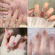 Usar uñas con ojo de gato de gato hecho a mano de alta gama Patch de uñas con uñas Faltas de uñas