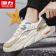 Krieger-Herrenschuhe Frühlings- und Herbstleder atmungsaktives Sport und lässige Schuhe für Männerhöhen, die vielseitige Vaterschuhe K681n Mika 41