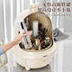 Mei Zhuo Fu Cosmetic Storage Box Light Luxury Drawer Desktop Storage Box Countertop Skin Care Rotating Storage Cabinet Large Capacity Dustproof Small Size - Cream White