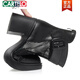 Cartelo printemps et d'été Nouvelles sandales féminines en cuir authentique Martin Martin Bottes courtes pour femmes talons épais femmes bottes simples Toe Hollow Both Boots Mom Le cuir chaussures 8628 Black Medium Heel 5 cm 38