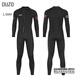 OUZO wetsuit men's 1.5mm one-piece cold and warm wetsuit surfing suit jellyfish suit winter swimsuit black BCM2002-B L