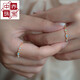 中赤森糖星球京都清晨日系轻奢复古精致欧泊石溢彩纯银镀金戒指 欧泊石戒指#15925纯银镀金