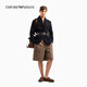 EMPORIO ARMANI/阿玛尼官方旗舰新款男士宽松工装百慕大短裤2025夏季 U6195-珠光巧克力色 46 (S)