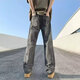 Men's Men's Man's совместный американский стиральный ретро-джинсы мужской новый модный бренд свободная повседневная рабочая одея