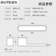 GUTE Door Lock Indoor Bedroom Room Wooden Door Handle Minimalist Ecological Modern Simple Magnetic Lock 9708 Space Gray [Magnetic] Universal in left and right directions