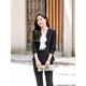 Zi Mei Qiao new spring clothing women's long-sleeved suit suit jacket wide-leg pants cosmetics beauty long-sleeved professional work clothes white single-piece suit XL (recommended 110-120 Jin Jin equals 0.5 kg)