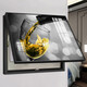 Leichte Luxus abstrakte Messkasten Cover Dekorative Malerei Push-Pull Flip Distribution Box Hanging Malerei kreativer Schaltkasten Malerei Txmg4855 70*50 Cover 62*45 Gold gebürstete Aluminiumlegierung