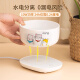 Omán Lisa Cat Bowl Temperatura constante Calefacción de agua Tazón Máquillo de yogurt tazón de agua para beber Invierno Aislamiento Cerámico Food Food Bowl Pet Gato Agua Dipense [850 ml] Tazón de cerámica blanca nevada + temperatura de un nivel Almohadilla de temperatura constante ajustable