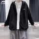 
Li Ning coat men's spring and autumn new loose casual green trendy fashion versatile sports cardigan top men's sweatshirt