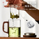 YIHUTEA Tea Cup Tea Water Separation Glass Office Tea Ceremony Tea Cup Men's Personal High-end Water Cup Low Price Volume Thickened Tea Cup 400ml