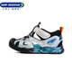 Dr. Jiang Shoes para niños y niñas de verano Sandalias para niños para niños de 1-3 años 2S14A2006cm Plata/Negro 23 Tamaño