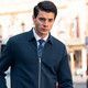 Mr. Lave Lapa Chaqueta tejida de punto para hombres Autumn y invierno de bolsillo de bolsillo de bolsillo de doble cara Be12131 gris oscuro y azul S 165