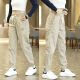 
Chaoxiden summer thin men's loose trousers new Korean version Harun sports versatile casual pants men's khaki [single-piece] M Recommended 80-100Jin [Jin equals 0.5 kg]