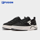 Filafusion Filafusion [mismo modelo en Zhang Hao] Zapatos para hombres 2025 Nuevos zapatos de lona de suela gruesa deportes y zapatos casuales negros/leche blanca 40