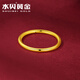 Shuibei pure gold 999 glossy plain ring with closed mouth and hollow ring for women. Give it to your wife as a holiday gift for best friends. The ring mouth is 14# gold and weighs about 0.3 grams + more money will be refunded or less compensation.