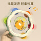 Beizhilu children's toys hand-painted drum baby percussion instrument baby tambourine early education 6 months old hand-rattle 1 super value combination cute deer tambourine + lala music bed hanging