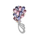 Oppenheim benheart Danish flower brooch high-end exquisite fashion light luxury pin suit coat accessories corsage brooch-flower gradient purple