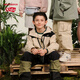 NEW BALANCE nb童装男女儿童25年春秋新款舒适时尚外套ND7AF12013 米黄色 140