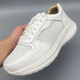 
Western Region Camel Leather Sports and Casual Men's Shoes Hollow 100-Layer Cowhide Breathable Comfortable Lightweight High-Elastic Thick Sole Strong Sneakers 688 White and Cold Men Please read [must read before shooting] 38 Shoot by the size of the sneakers