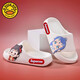 G.Duckkids Nezha Devil's Child's Sea's Children's Boys Summer Summer Nuevas zapatillas antideslizantes de influencia Casa de niñas BLANCO [NEZHA AO BING] 32 -33 Tamaño/Longitud interna 21.5 cm