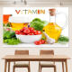 Xmsj selbstklebende Tapete Obst und Gemüse kreative Dekoration Wandaufkleber Supermarkt Poster Neues chinesisches Restaurant Hintergrund Wandmalerei Deep Khaki Farbe 723 Rose Kaffee kleine Breite 96 cm x Höhe 60 cm