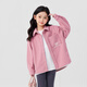 Zuoxi Girls' Shirt Plus Velvet Children's Retro Thickened 2025 New Girls' Polar Fleece Thermal Shirt Pink 140