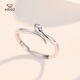 Aido Diamond pt950 platinum small spirit snake ring for women platinum snake year live ring tail ring opening adjustable gift live mouth weight 3.2-3.4 grams