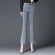 Pierre Cardin Smoke Grey Micro-Flare-Ritzeljeans für Frauen Frühling und Sommer Neue High-T-T-Strecke große Größe Lose Schlankbodenhose D3291 Schwarze Hosen 2xl 30