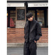 Poum Herren Joint Japanische Arbeitsjacke Herren 24 Frühling und Herbst Neue trendige Marke Loose Casual Double Reißverschluss Teenager Jacke Clh-y6629 Grau XL
