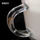 Detif food-grade glass water cup microwaveable heatable children's milk powder cup with straw scale thickened scale handle cup