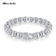Miss JuJu pt950 platinum bracelet for men, high-quality platinum, domineering and lucky, Pixiu ball beads bracelet looks thicker. All Specifications will be based on the actual weight. The amount will be refunded if the amount is less.